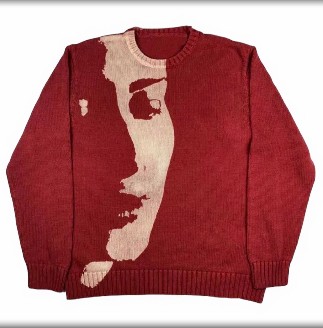 Harajuku Y2K Sweater Men Vintage Pullover Large Print Fashion Aesthetic EMO Unique Pullover