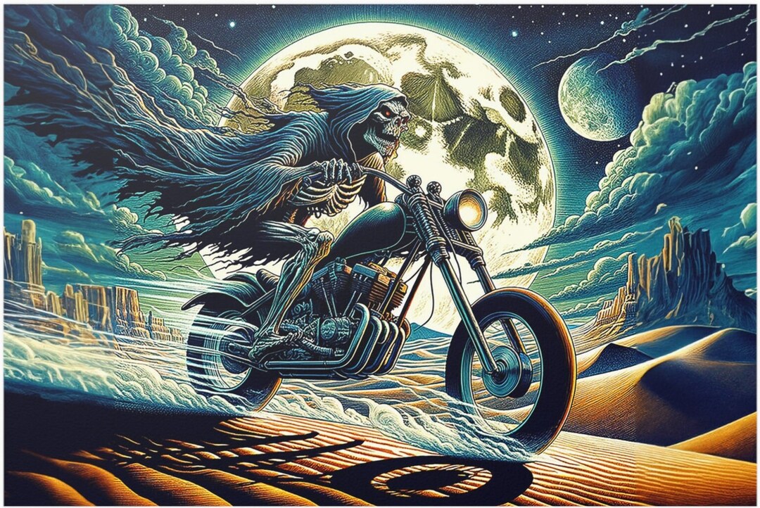 DEATH Rider-satin Poster (210gsm) - Etsy