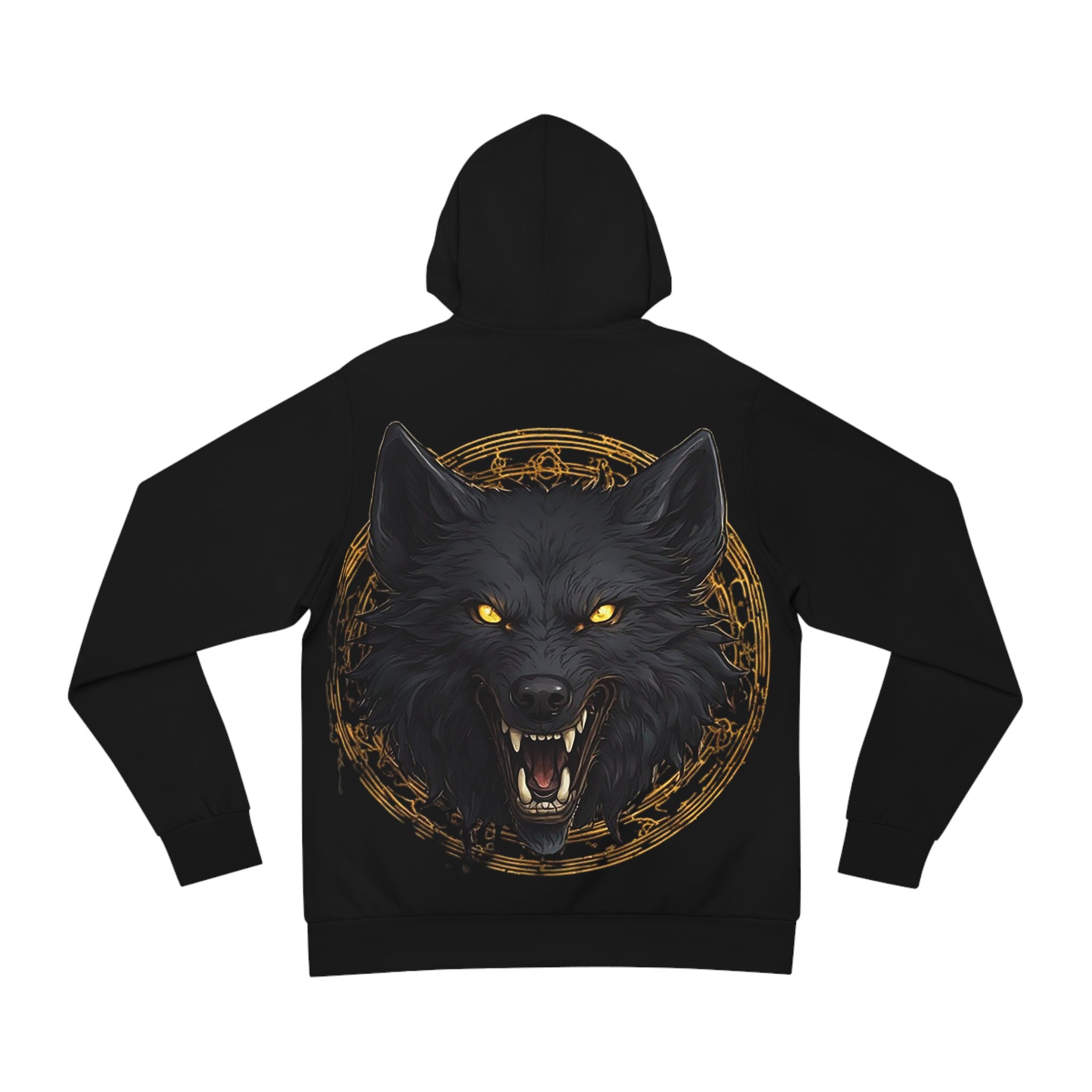 Black wolf hoodie clearance
