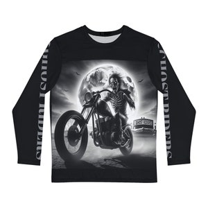 Skeleton Rider-Langarm-T-Shirt für Herren