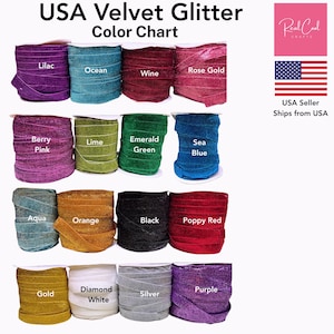Metallic Sparkly Glitter Samtband Massenware zum Nähen, Basteln, Bling Samtband, Craft Band, Sparkle Band, Glitter Trim Bild 2