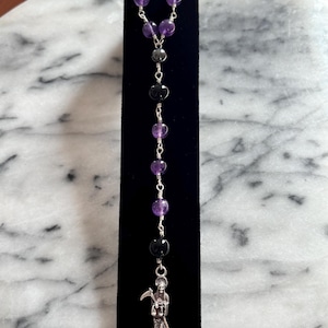 Santa Muerte Rosary Bracelet (Protection)