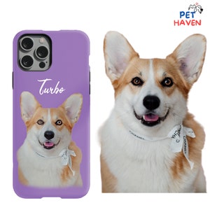 Custom Pet Phone Case, Personalized Photo iPhone case, Custom Dog Name phone case, Cat Phone Case, Pet Sympathy Gifts, Pet art phone case