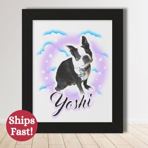 Pet painting, pet portrait, watercolor pet painting, Custom Dog Portrait, Custom pet Portrait, pet gift, Dog Painting, pet memorial gift