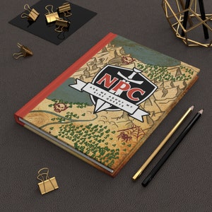 NPC Side Quest Adventure Journal, Hardcover 150 Page RPG Gaming Journal