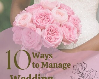 10 Ways on How To Manage Bridal Stress Wedding Ebook Journal Gift