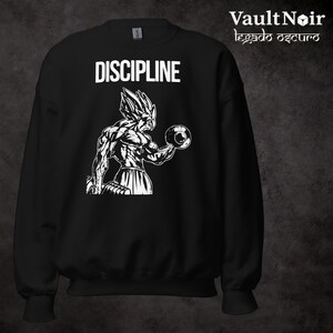 DISCIPLINE Sweatshirt Anime Fitness Style | Motivational Streetwear – Vault Noir
