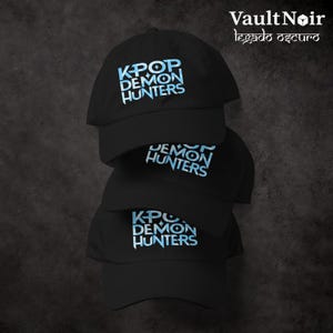 Black Kpop Demon Hunters Hat – Korean Streetwear Style | Vault Noir Exclusive Cap