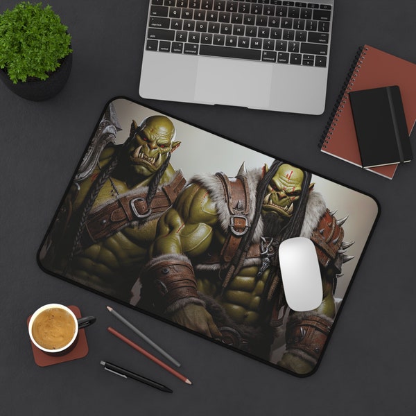 World of Warcraft Inspired Mouse Pad Desk Mat, Gamer Gift Idea, World of Warcraft Gift, For the Horde Mouse Pad!