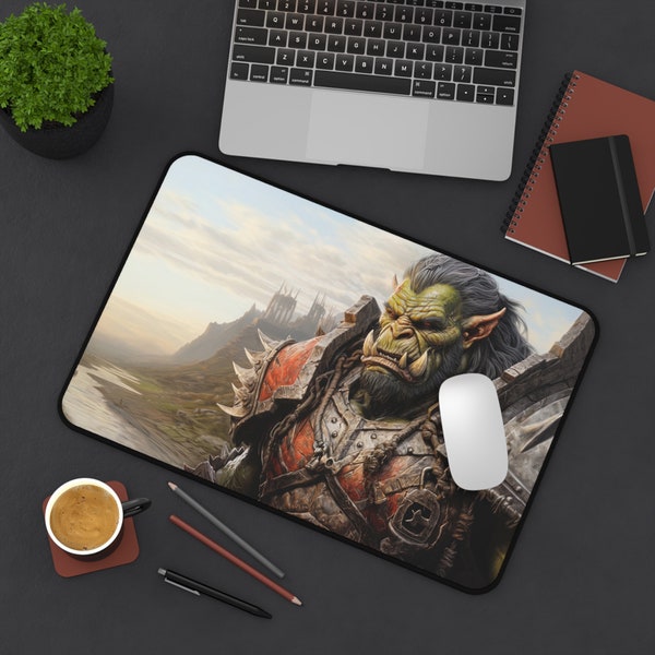 World of Warcraft Inspired Mouse Pad Desk Mat, Gamer Gift Idea, World of Warcraft Gift, For the Horde Mouse Pad!