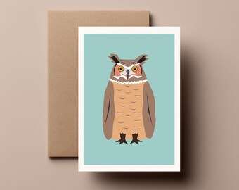 Owl // Greeting / Birthday Card
