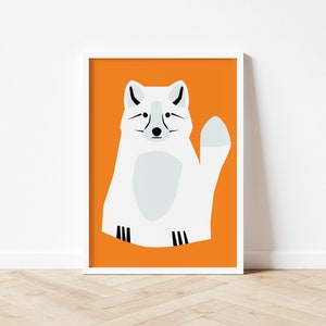 Arctic Fox // Art print A5/A4/A3