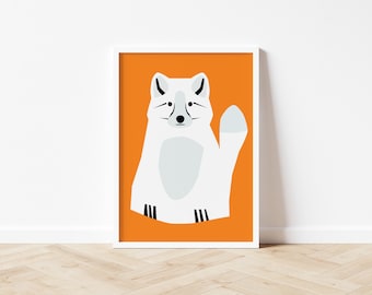 Arctic Fox // Art print A5/A4/A3