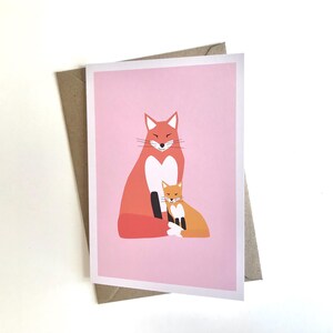 Fox & Cub // Mother’s Day/Greeting Card
