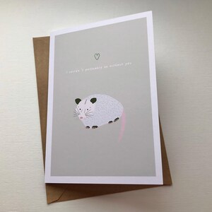 Eu não poderia ficar sem você - Possum// Cartão de felicitações/aniversário