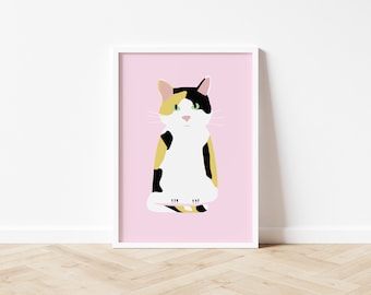 Tortoise Shell / Calico Cat // Art print A5/A4/A3