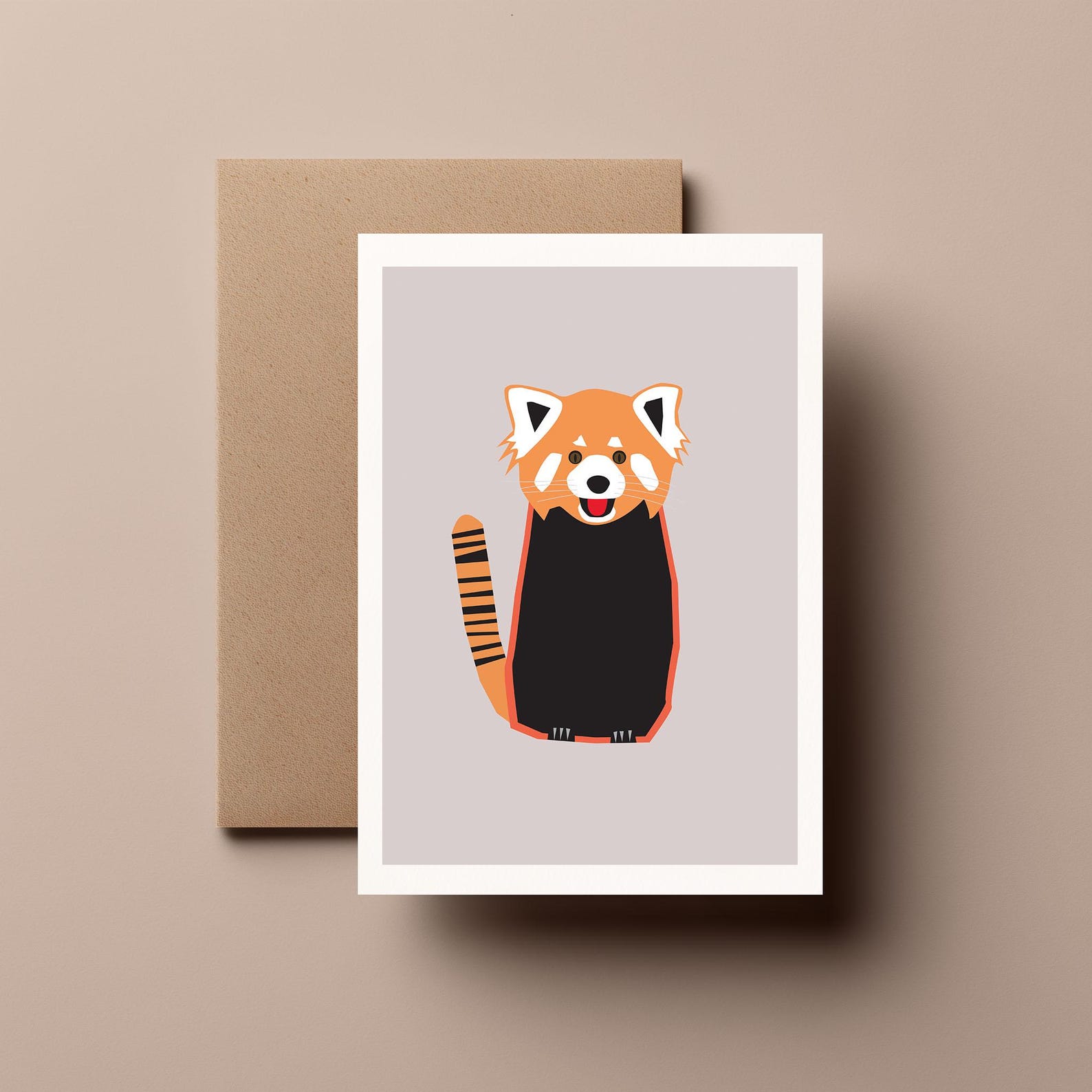 Funny Red Panda Greeting Cards For Sale - View #4