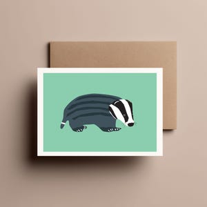 Badger// Greeting/Birthday Card