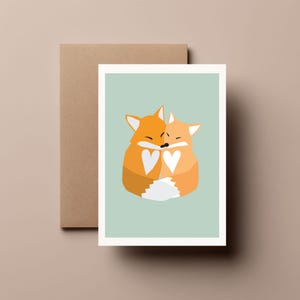 Fox // Valentines/Greeting/Anniversary Card
