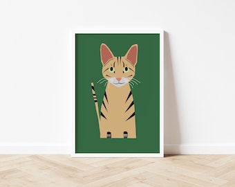 Bengal Cat // Art print A5/A4/A3