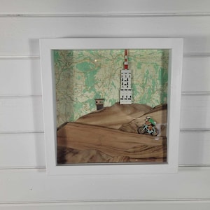 Mont Ventoux Cycling gift for him birthday present, riding mountain landscape wall art bicycle artwork custom design art Tour de France art