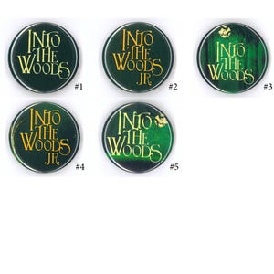 Broadway Inspired Show Button, 1.25", Pins, Musicals, Musical Theatre, Metal Pin Back, Magnet Back