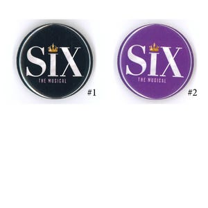 Broadway Inspired Show Button, 1.25", Pins, Musicals, Musical Theatre, Metal Pin Back, Magnet Back