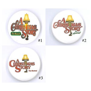 Broadway Inspired Show Button, 1.25&quot;, Pins, Musicals, Musical Theatre, Metal Pin Back, Magnet Back