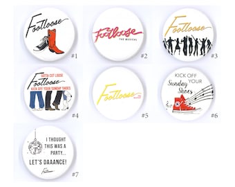 Broadway Inspired Show Button, 1.25", Pins, Musicals, Musical Theatre, Metal Pin Back, Magnet Back