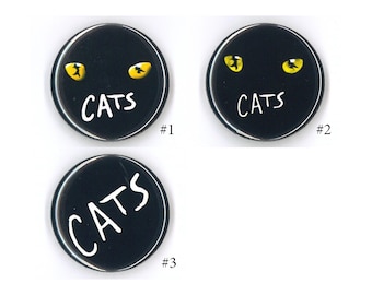 Broadway Inspired Show Button, 1.25", Pins, Musicals, Musical Theatre, Metal Pin Back, Magnet Back