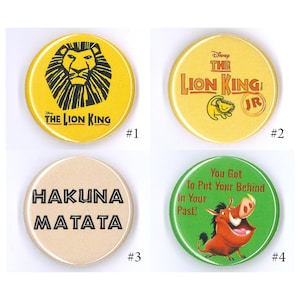 Broadway Inspired Show Button, 1.25", Pins, Musicals, Musical Theatre, Metal Pin Back, Magnet Back