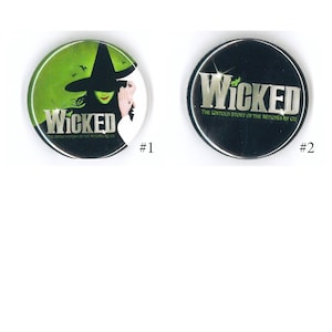 Broadway Inspired Show Button, 1.25", Pins, Musicals, Musical Theatre, Metal Pin Back, Magnet Back