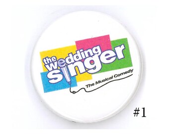 Broadway Inspired Show Button, 1.25", Pins, Musicals, Musical Theatre, Metal Pin Back, Magnet Back