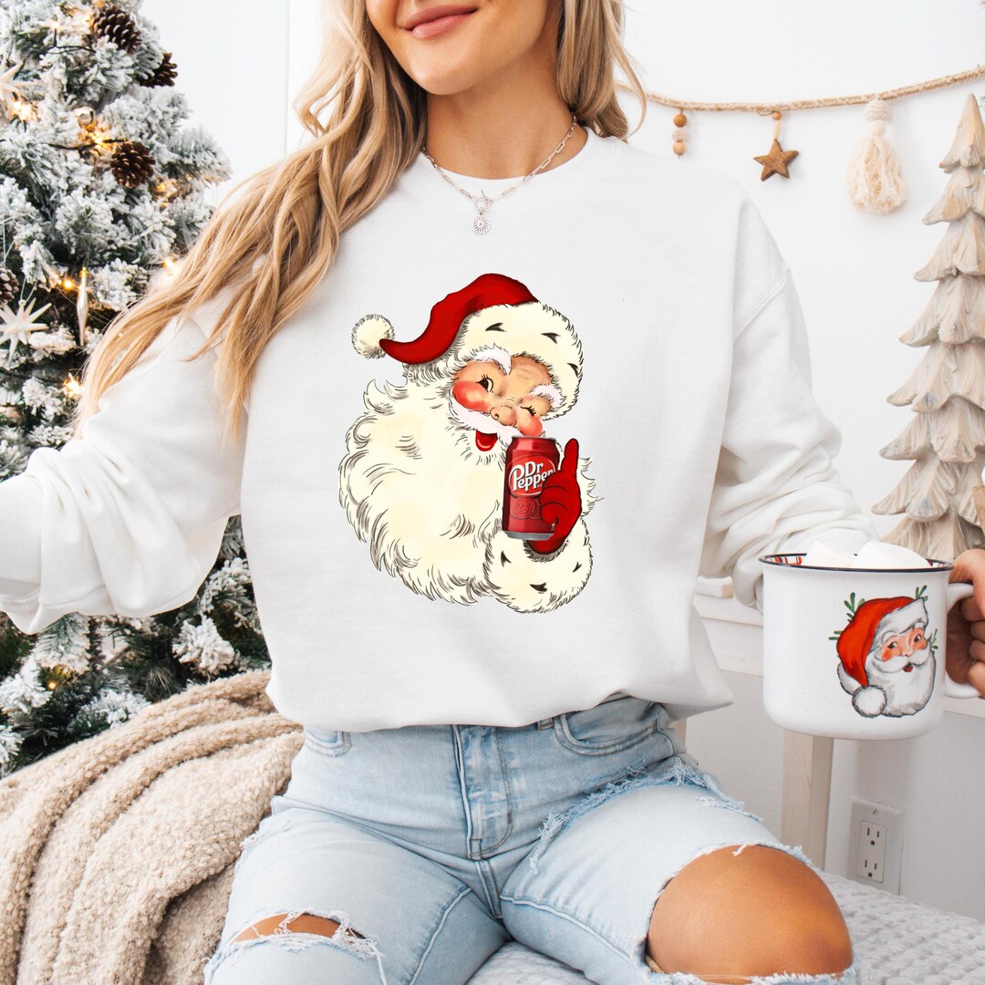 Vintage Santa Christmas DTF Transfer, Santa Claus Ready to Press, DTF