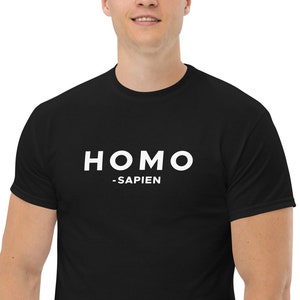 Funny 'Homo'-sapien tee | Homo gay t-shirt | Hmo pride t-shirt | Funny joke gay tee