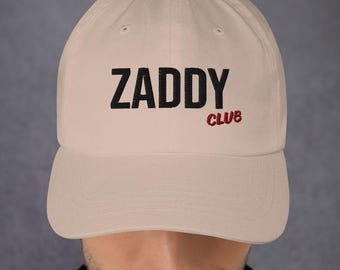 Zaddy Club baseball cap | Available in Black, Navy, Red, Sand, Light Blue, Pink