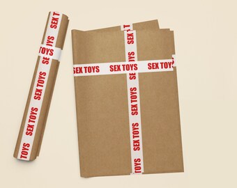 Rollo de papel de regalo de broma de JUGUETES SEXUALES
