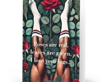Tarjeta traviesa de San Valentín para hombres / Tarjeta sexy de San Valentín para hombres / Tarjeta para San Valentín para hombres / Tarjeta para San Valentín gay