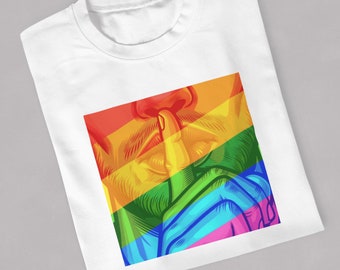 Shhh - naughty gay graphic tee
