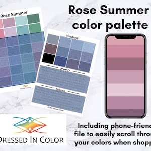 Rose Summer Palette - Digital - Etsy