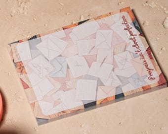 Motivierende Notizblock: Fortschritt über Perfektion, Selbstfürsorge-Briefpapier