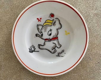 Vintage Disney Dumbo Porcelain Trinket Tray