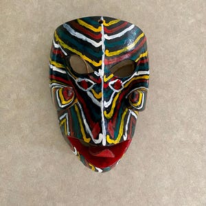 Vintage Mexican Hand Carved Mask