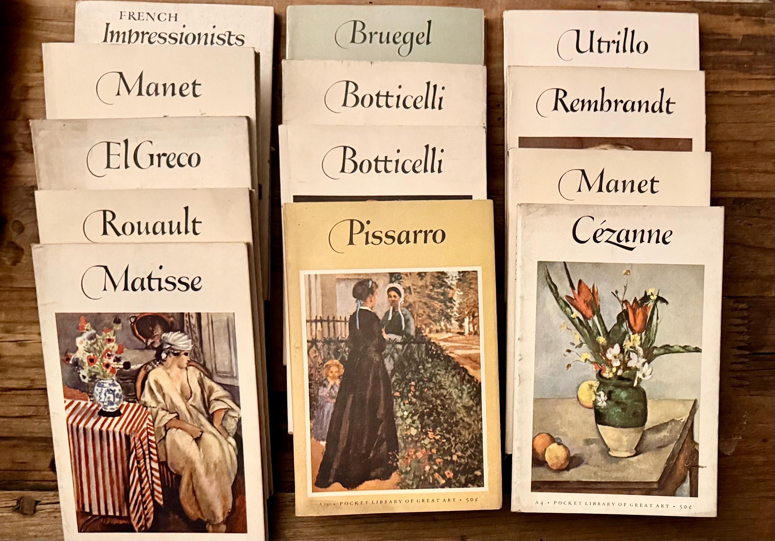 Pocket Library Definition Collection of 13 Vintage Pocket Library of Great Art Paperback Books ...
