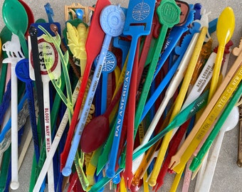 Vintage Swizzle Sticks 1.00 Each
