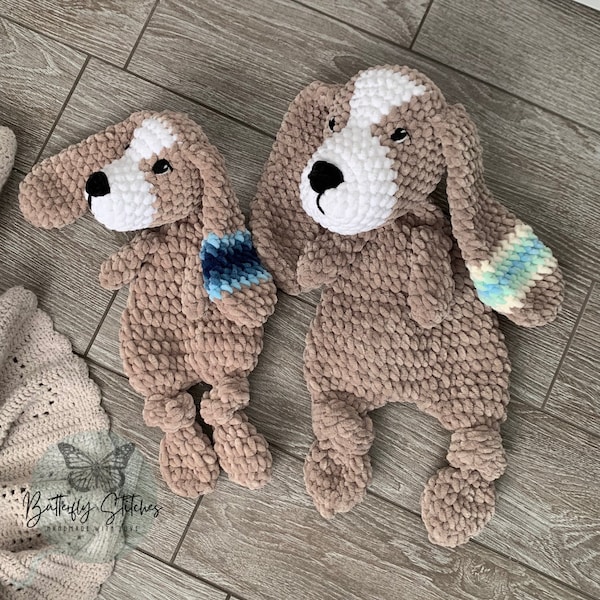 Hunley the Hound | Crochet Lovey | Puppy |  Handmade | Kids Plushie | Dog | Lovey | Baby Shower Gift | Crochet Puppy