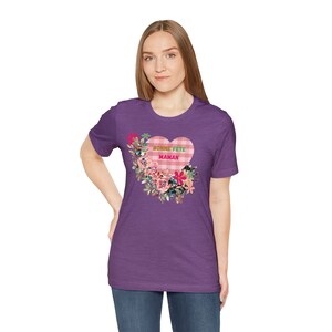 ママのTシャツ、ママ、ママン、ボンヌフェット、ママ、お母さんへのプレゼント、母の日、おばあちゃんへのプレゼント、ママのトップス、女性用衣類 - ユニセックス ジャージー 半袖Tシャツ