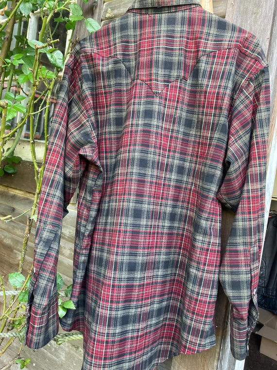 Red And Black Print  Long Sleeve Western Shirt 44099 main image 1