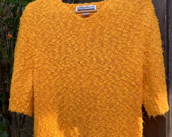 Women’s Vintage Mustard Yellow Sweater
