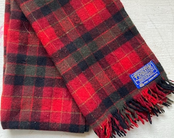 Pendleton Checkered Wool Scarf